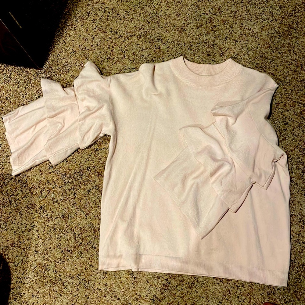 Ruffle Sleeve Sweater